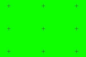 groen scherm chroma sleutel achtergrond, zoeker camera kader, video film scherm sjabloon, overlappen. bioscoop Scherm met rooster. vector illustratie