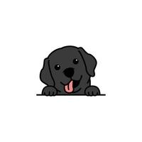 schattig labrador retriever puppy tekenfilm, vector illustratie