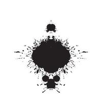 rorschach inktvlek testen. abstract silhouetten. psychopaat diagnostisch vector