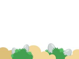 Pasen eieren groen gras illustratie vector