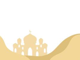 Islamitisch moskee kader achtergrond illustratie vector