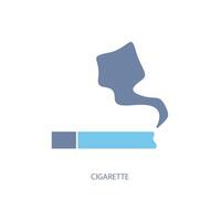 sigaret concept lijn icoon. gemakkelijk element illustratie. sigaret concept schets symbool ontwerp. vector