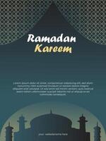 Ramadan kareem verticaal poster sjabloon vector