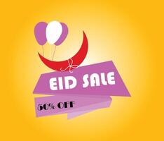 eid aanbod uitverkoop banier ontwerp vector sjabloon