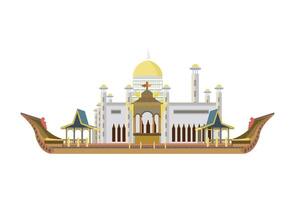 Brunei Darussalam stad skylines vector