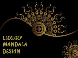 creatieve luxe decoratieve mandala-achtergrond vector