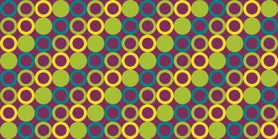 kleurrijk patroon van cirkels Aan zwart achtergrond vector