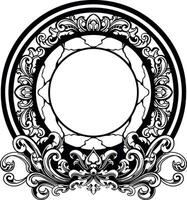 wijnoogst grens bruiloft ornament decoratie vector