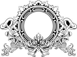 wijnoogst grens bruiloft ornament decoratie vector