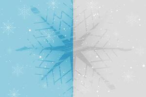 blauw en grijs winter achtergrond met grunge sneeuwvlok vector