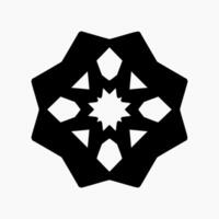 Islamitisch geometrisch. abstract mandala. etnisch decoratief element. Islam, Arabisch, Indisch, en poef motieven vector