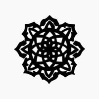 Islamitisch geometrisch. abstract mandala. etnisch decoratief element. Islam, Arabisch, Indisch, en poef motieven vector