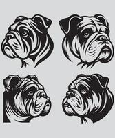 het beste Frans bulldog silhouet vector