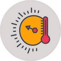 temperatuur indicator vector icoon