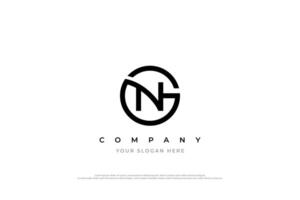 eerste brief ng of gn logo ontwerp vector