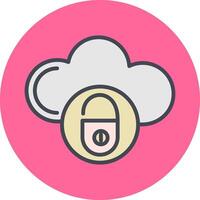 veilige cloud vector icon