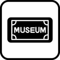 museum label vector icoon