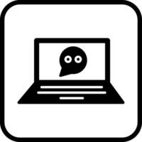 online gesprek vector icoon