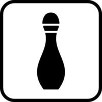 bowling pin vector icon