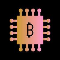 bitcoin spaander vector icoon