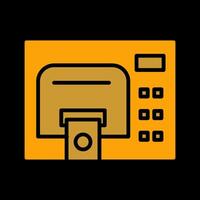 Geldautomaat onderhoud vector icoon