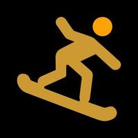 snowboard vector icoon