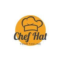 chef logo chef hoed Koken en catering logo vector ontwerp