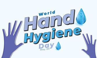 wereld hand- hygiëne dag. achtergrond, banier, kaart, poster, sjabloon. vector illustratie.