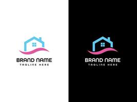 huis logo ontwerp vector