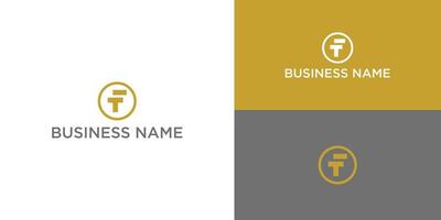 eerste brief ft logo. geschikt voor uw bedrijf vector