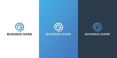 creatief modern brief g logo ontwerp concept sjabloon vector