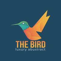 vogel kleurrijk logo helling vector