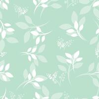 groen blad naadloos patroon met bladeren. gebruik voor behang, achtergronden, kleding stof omhulsel papier. vector