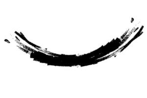 enso zen gebogen borstel beroerte Japans borstel symbool vector illustratie.