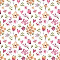 bloemen naadloos patroon in roze en viva magenta kleuren. voor oppervlakte of textiel ontwerp, dekt, achtergronden, afdrukken. voorjaar vakantie, bruiloft of verjaardag kaarten, moeder dag groet vector