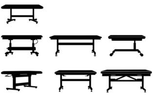 medisch in werking tafel silhouet , in werking tafel glyph icoon vector, vector