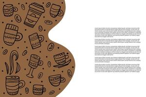 meer koffie alstublieft belettering. vector illustratie.