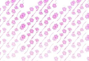 licht roze vector handgeschilderd patroon.