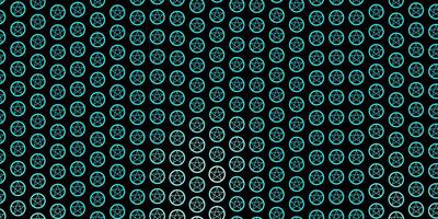 donkergroene vector achtergrond met occulte symbolen.