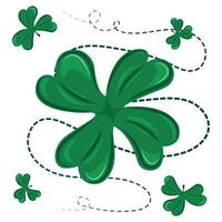 vrolijk st. Patrick dag illustratie vector met wit achtergrond