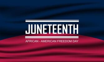 gelukkig juneteenth juni 19 vrijheid dag achtergrond vector illustratie