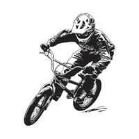 bmx racing vector kunst, pictogrammen, en grafiek