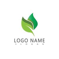 groen blad logo vector sjabloon element symbool ontwerp