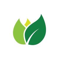 groen blad logo vector sjabloon element symbool ontwerp