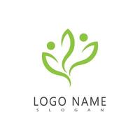 groen blad logo vector sjabloon element symbool ontwerp