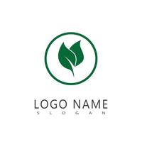 groen blad logo vector sjabloon element symbool ontwerp