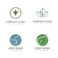 groen blad logo vector element symbool sjabloon