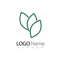 groen blad logo vector sjabloon element symbool ontwerp