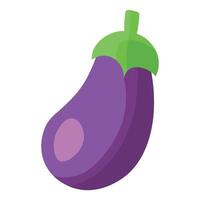 aubergine vector illustratie geïsoleerd Aan wit achtergrond