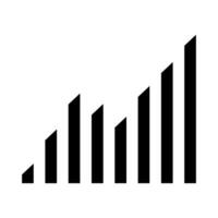 zwart vector diagram icoon geïsoleerd Aan wit achtergrond